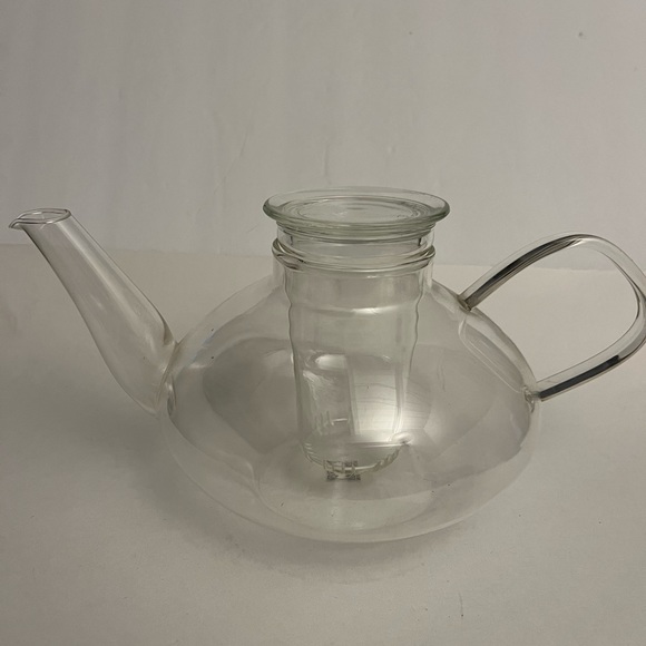 Dining Vintage Schott Mainz Jena Glass Teapot With Lid